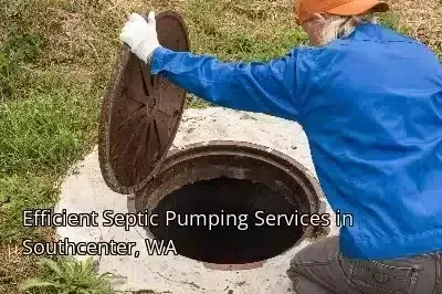 Efficient Septic Pumping Services in Southcenter, WA