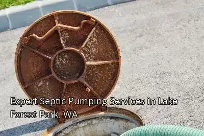Expert Septic Pumping Services in Lake Forest Park, WA
