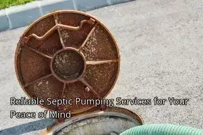 Reliable Septic Pumping Services for Your Peace of Mind