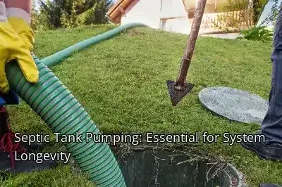 Septic Tank Pumping: Essential for System Longevity