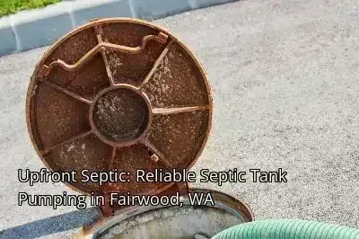 Upfront Septic: Reliable Septic Tank Pumping in Fairwood, WA