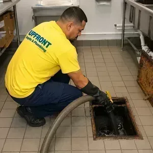 upfront septic and plumbing grease trap cleaning