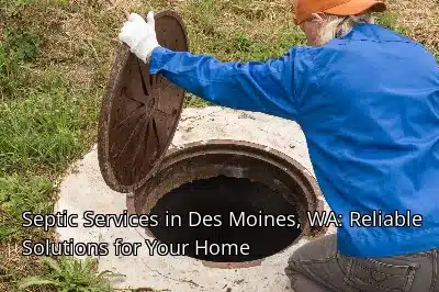 Septic Services in Des Moines, WA: Reliable Solutions for Your Home Septic Services in Des Moines, WA: Reliable Solutions for Your Home