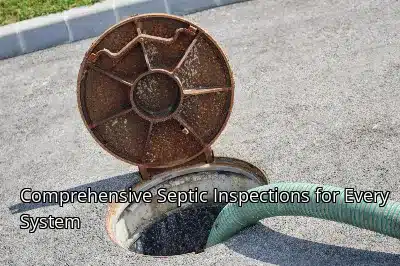 Comprehensive Septic Inspections for Every System Comprehensive Septic Inspections for Every System