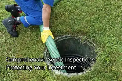 Comprehensive Septic Inspections: Protecting Your Investment