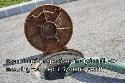 Expert Septic Inspections in Clyde Hill, WA: Ensuring Your Septic System's Health