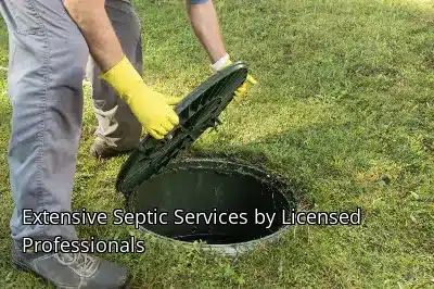 Extensive Septic Services by Licensed Professionals