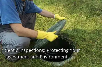 Septic Inspections: Protecting Your Investment and Environment